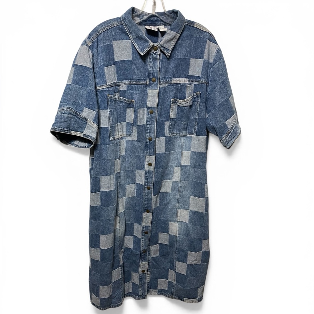 Vintage Carolina Blues Plus patchwork multi blue … - image 1